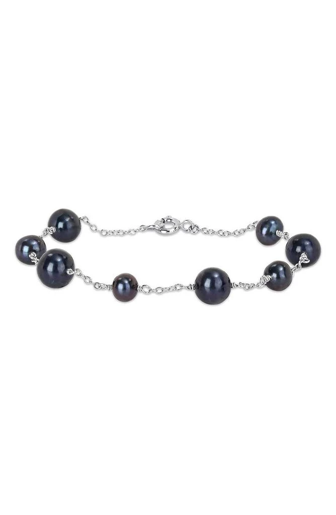 DELMAR Black Pearl Station Bracelet
