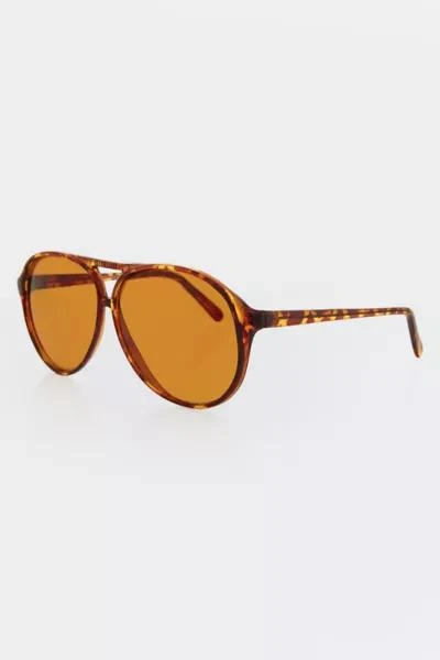 Sunglass Museum Vintage Exec Amber Lens Aviator Sunglasses 2
