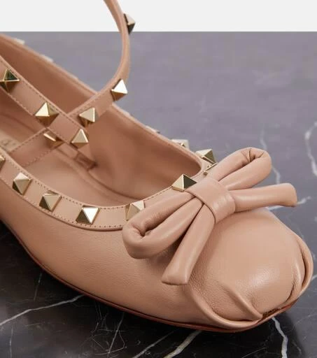 Valentino Rockstud leather ballet flats 6