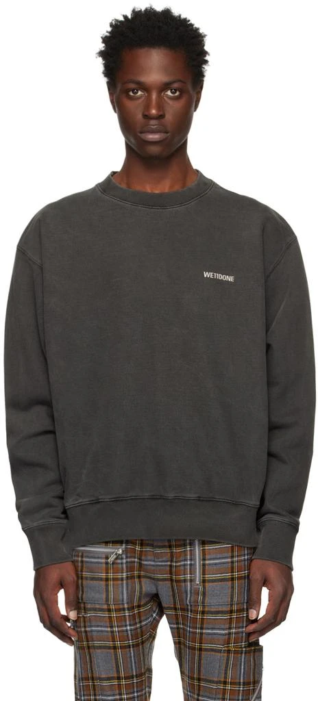 We11done Gray Basic Sweatshirt 1