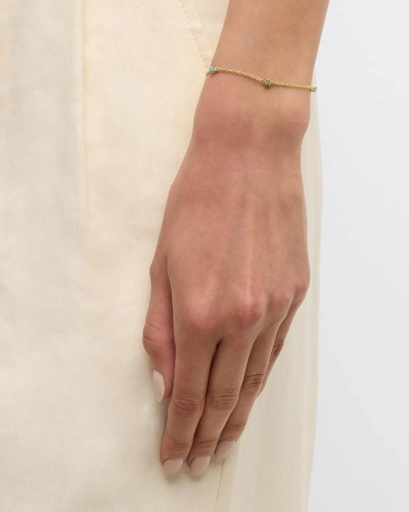 Jennifer Meyer 5 Illusion-Set Turquoise Bracelet 2
