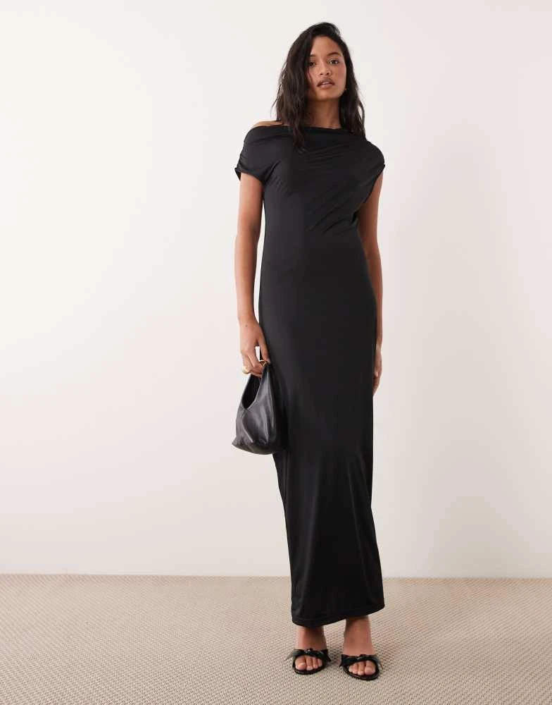 black linen strapless mini dress Roselani Black Strapless Mini Dress - US 8 main image 0