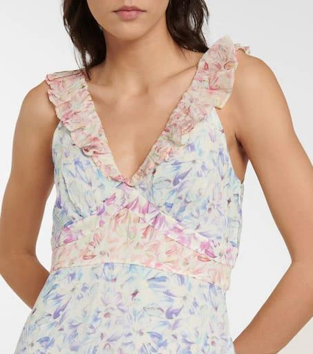 LOVESHACKFANCY Seneca floral silk minidress 4