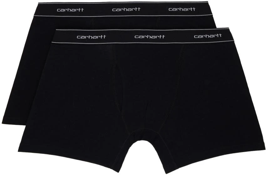 Carhartt WIP Two-Pack Black Cotton Boxers 1