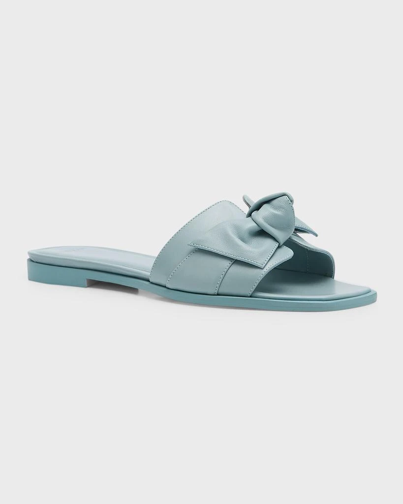 Alexandre Birman Maxi Clarita Leather Knot Flat Sandals 3