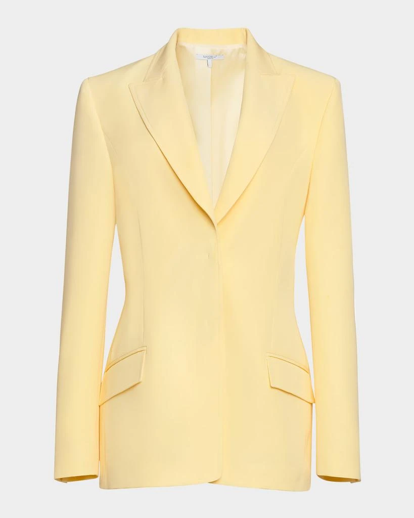 Santorelli Two-Button Soft Stretch Crepe Jacket 1
