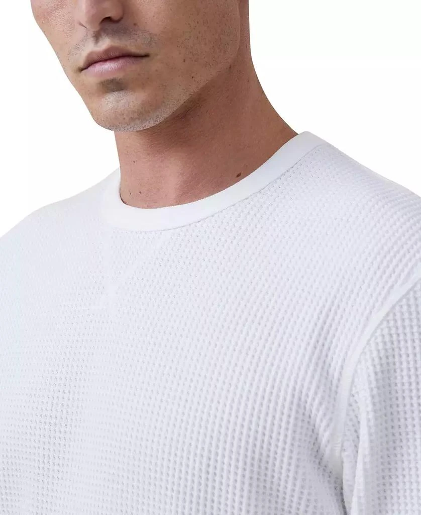 Cotton On Men's Chunky Waffle Long Sleeve T-shirt 3