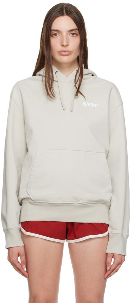 Saturdays NYC Gray Ditch 'Blue Bonnets' Hoodie