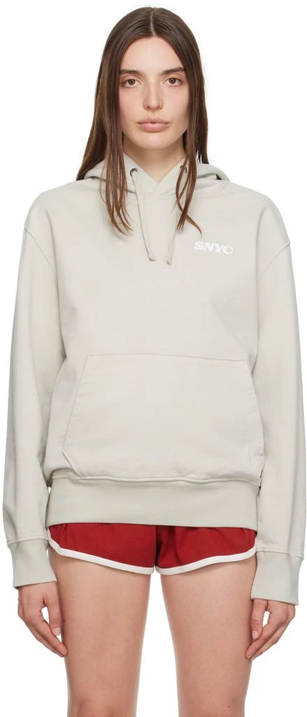Saturdays NYC Gray Ditch 'Blue Bonnets' Hoodie 1