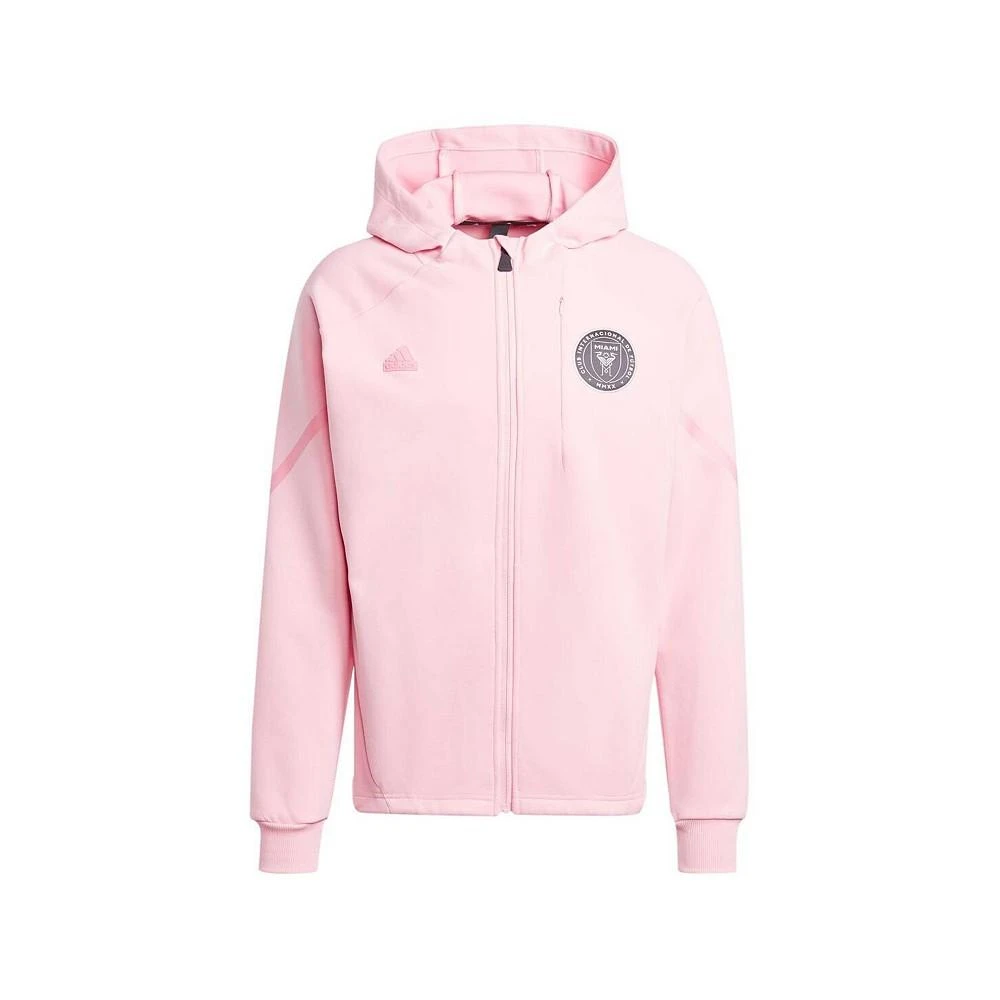adidas Men's Pink Inter Miami CF 2024 Anthem Travel Full-Zip Jacket