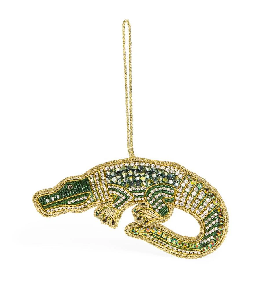 Tinker Tailor Embellished Alligator Tree Decoration 1