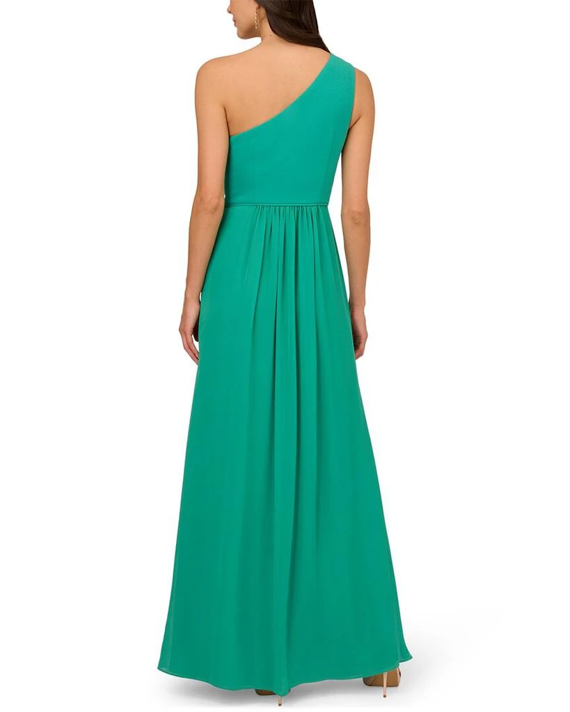 Adrianna Papell One Shoulder Chiffon Gown 2