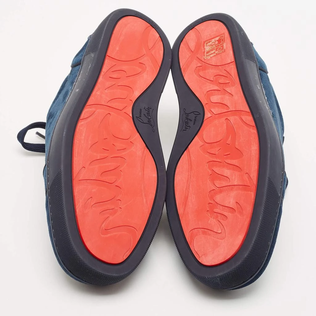 Christian Louboutin Christian Louboutin Navy Blue Suede Fun Louis Junior Sneakers Size 43.5 6