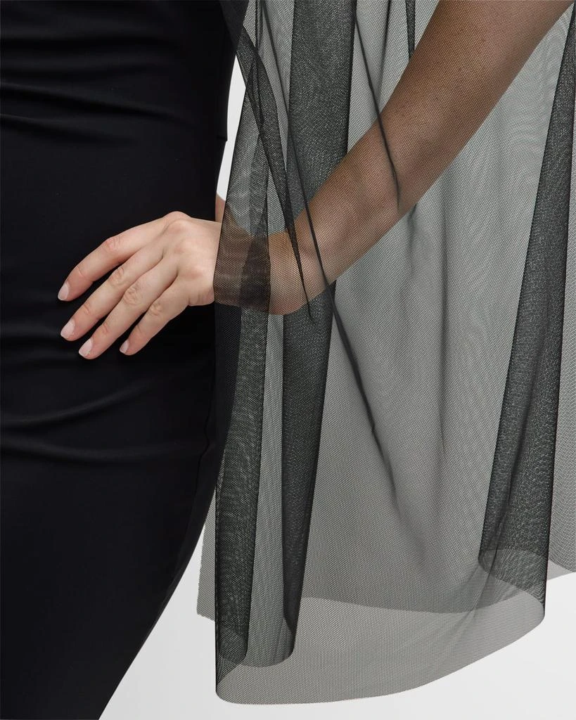 Chiara Boni Gabris Off-Shoulder Cape-Sleeve Midi Dress 5