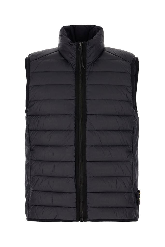 Stone Island Midnight Blue Nylon Sleeveless Down Jacket