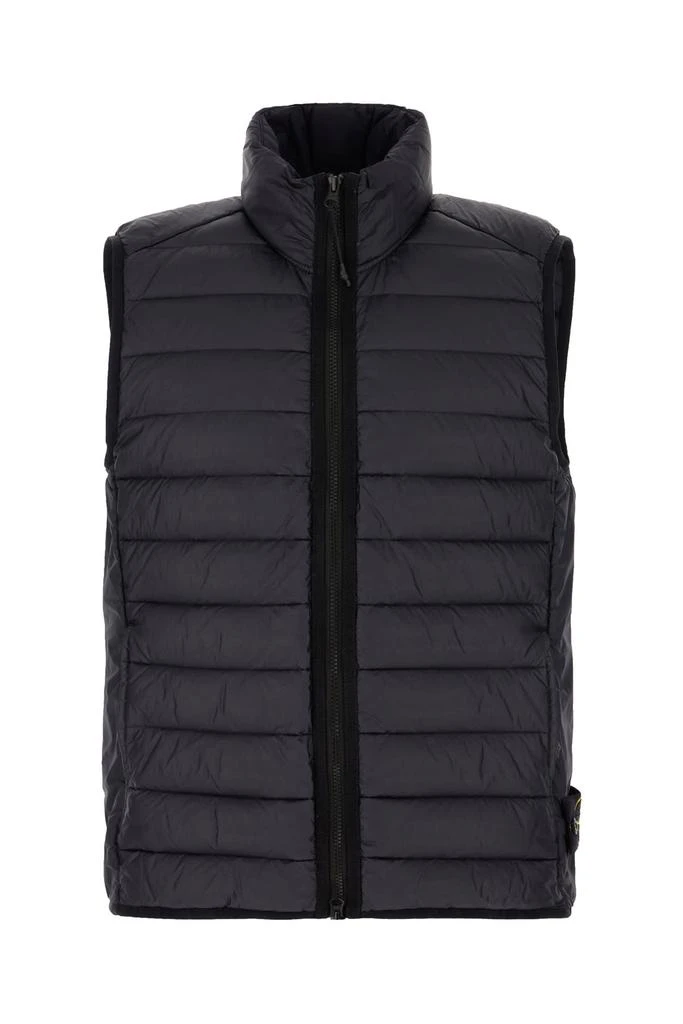 Stone Island Midnight Blue Nylon Sleeveless Down Jacket 1