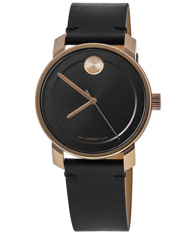 Movado Movado Bold Access Black Dial Leather Strap Men's Watch 3600945