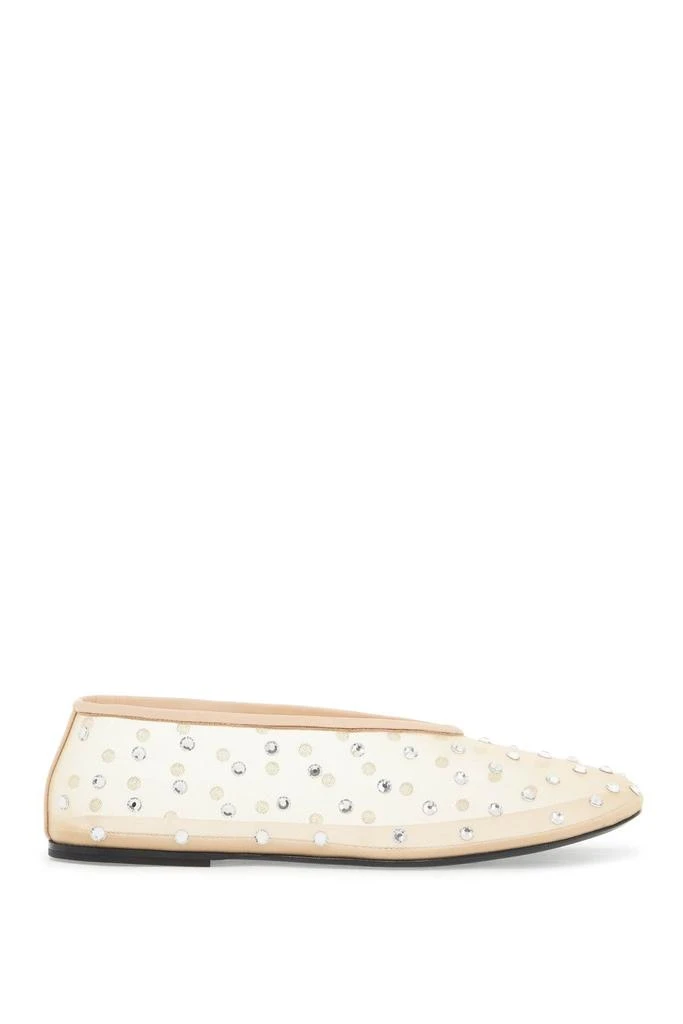 Khaite Khaite Marcy Mesh Ballet Flats With Swarovski Crystals 1