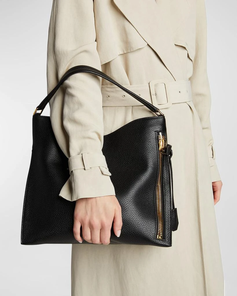 Tom Ford Alix Hobo Small in Grained Leather 2