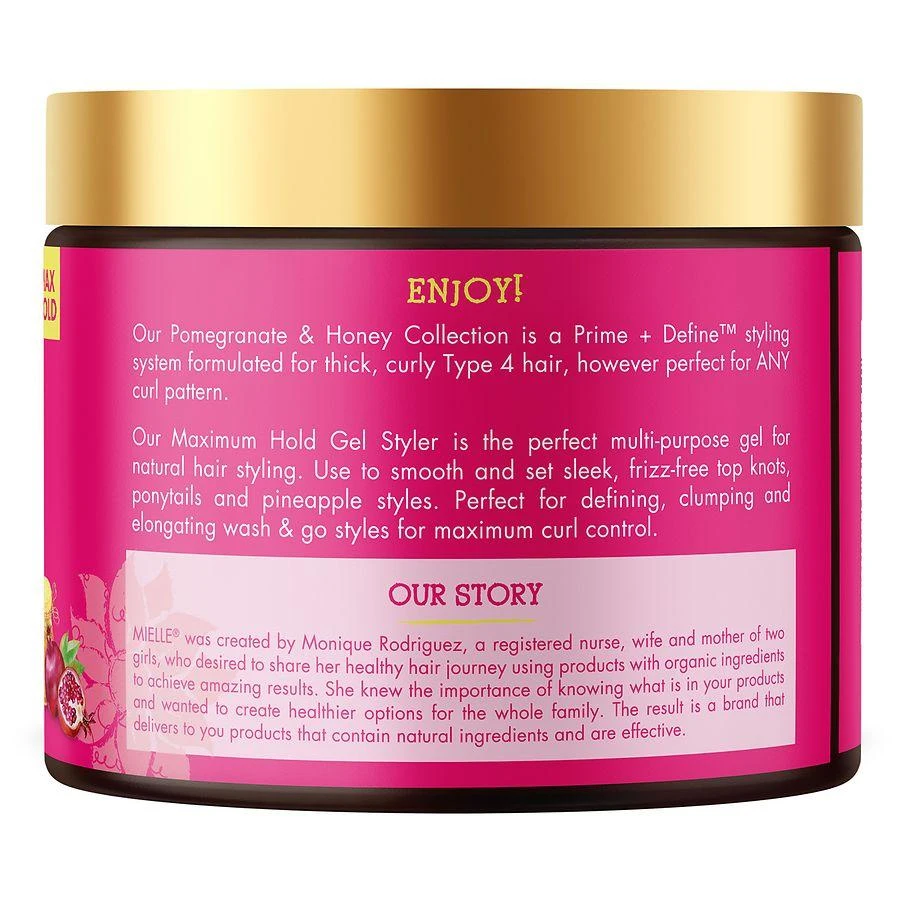 Mielle Organics Maximum Hold Gel Styler Pomegranate 
Honey 2
