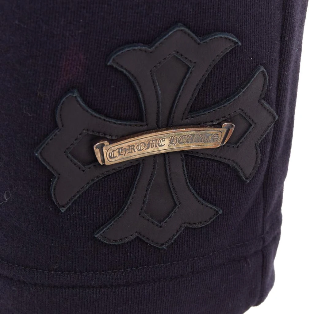 Chrome Hearts leather crucifix cross patch cotton bermuda shorts 2
