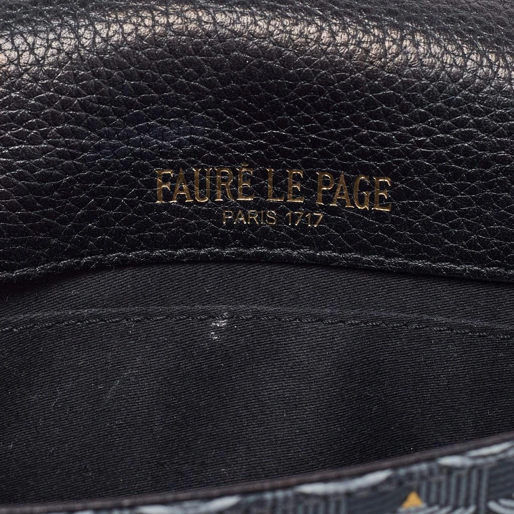 Faure Le Page Faure Le Page Black Coated Canvas and Leather Calibre 21 Top Handle Bag 9