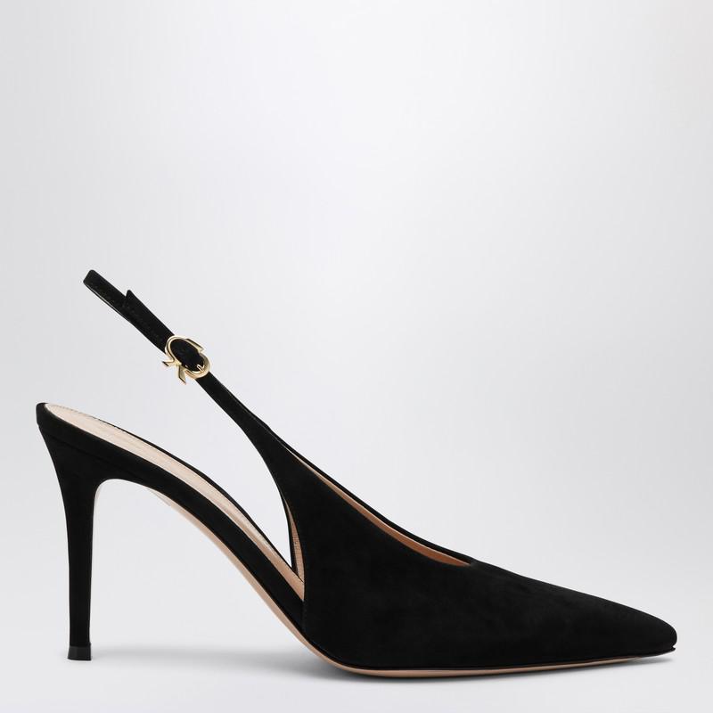 送料関税込★Gianvito Rossi★Robbie レザーフラットシューズ Gianvito Rossi Robbie 45 绒面革露跟中跟鞋 - IT37 - High