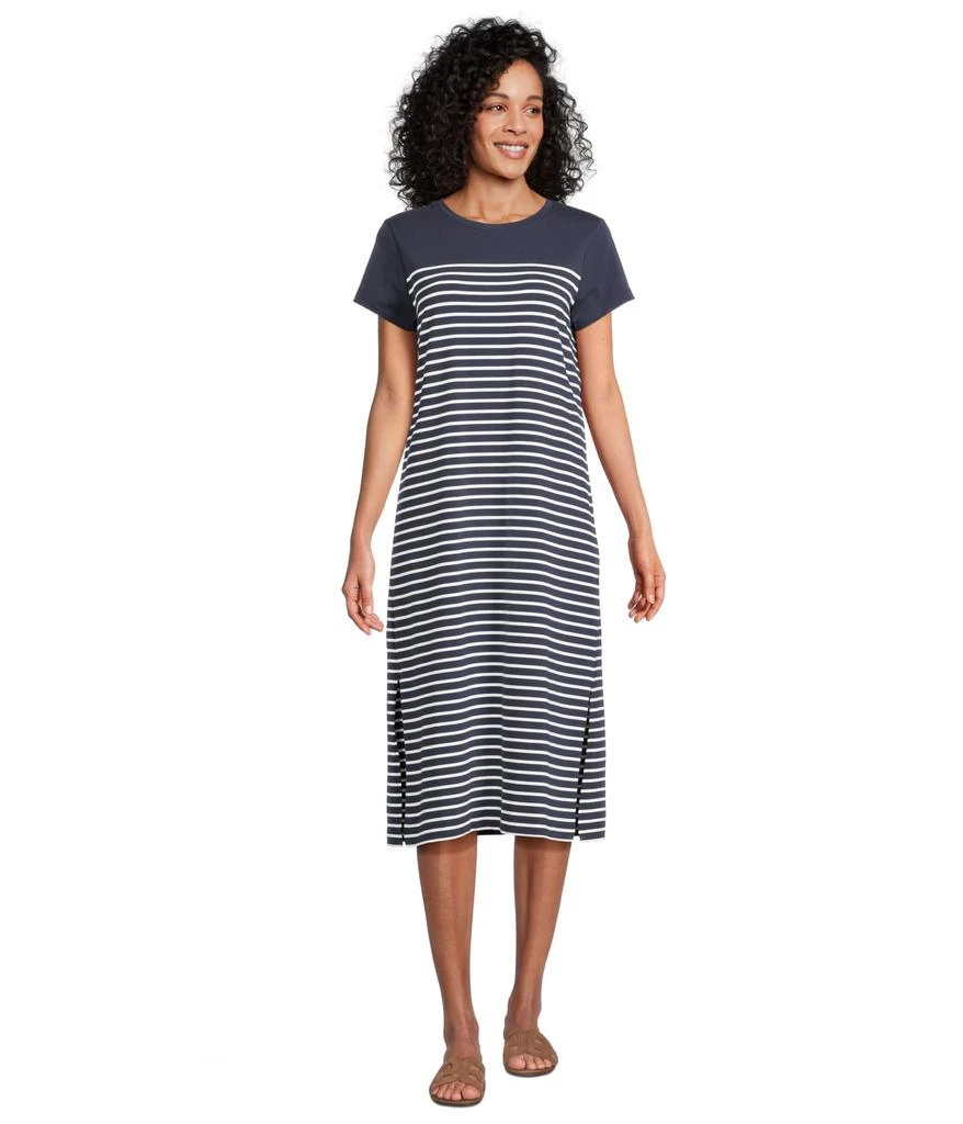 Vineyard Vines Striped Midi Tee-shirt Dress 1