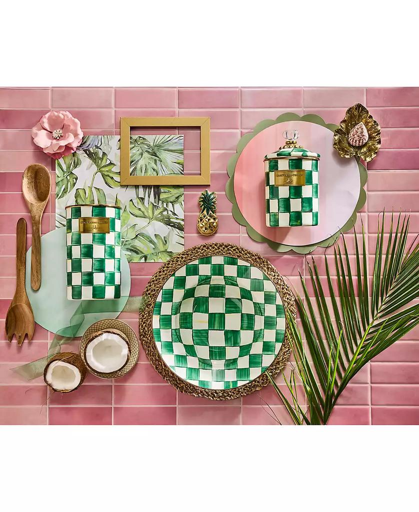 MacKenzie-Childs Emerald Check Utensil Holder