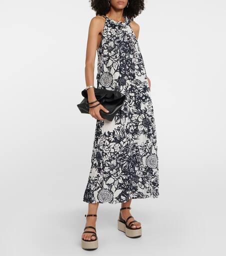Velvet Penelope printed cotton maxi dress