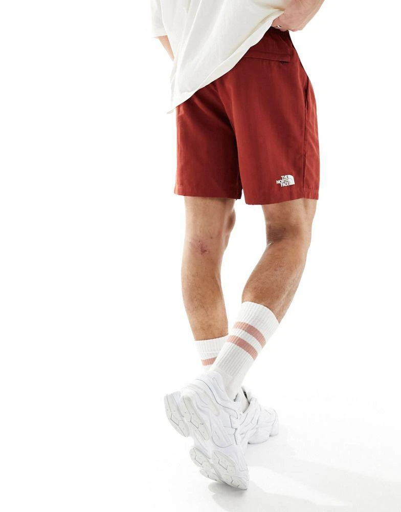 The North Face The North Face Watershort logo swim shorts in red 5