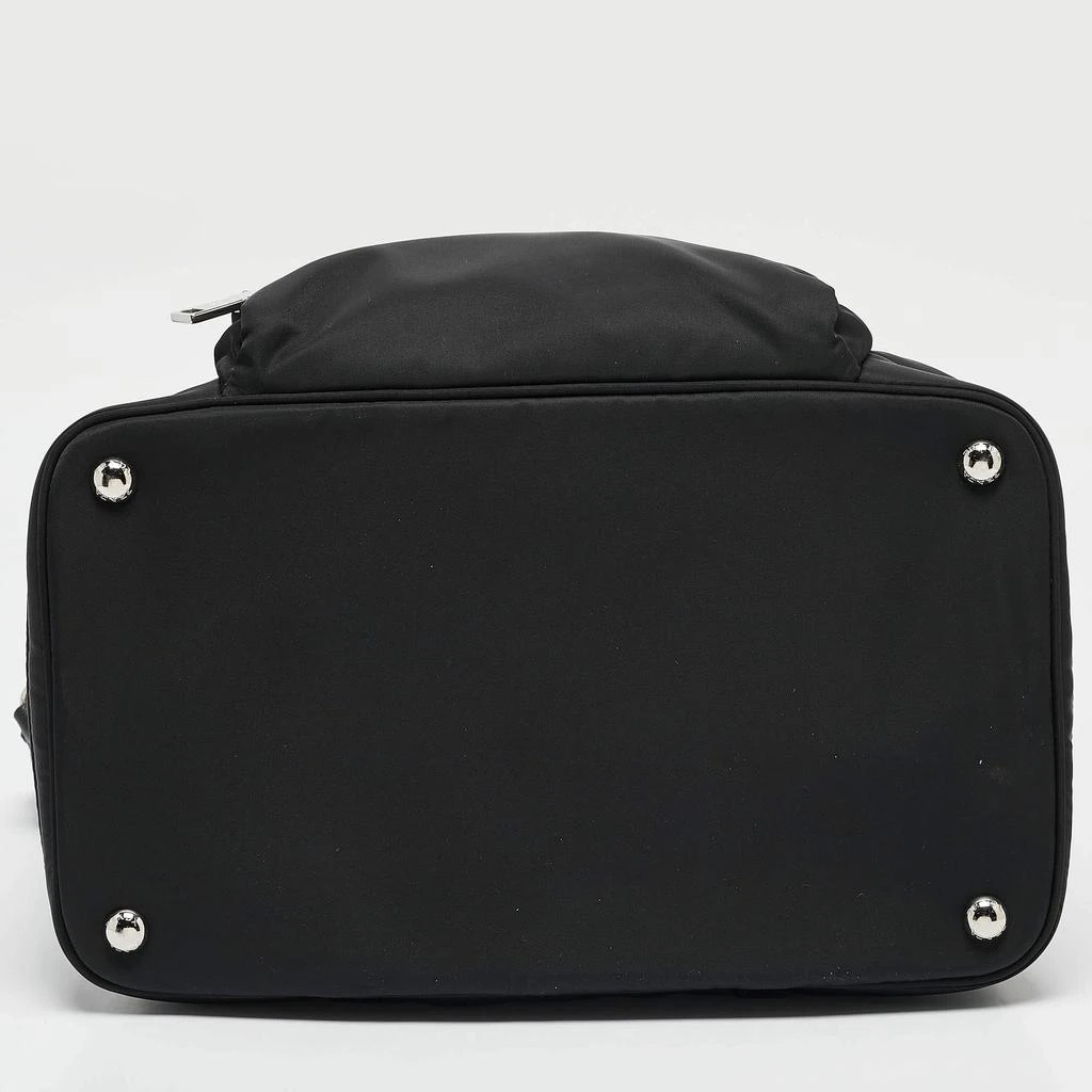 Prada Prada Black Re-Nylon and Leather Pet Bag 7