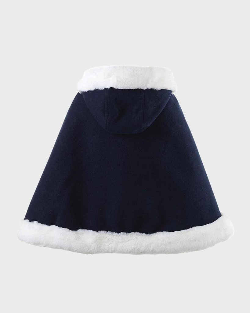 Rachel Riley Girl's Cape W/ Faux Fur Trim, Size 2-10 2