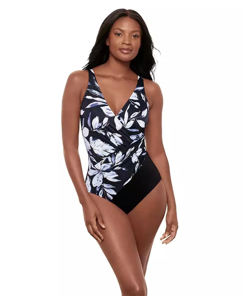Miraclesuit Women's Fiore Di Luna Oceanus DD Tummy Control One-Piece Swimsuit 1