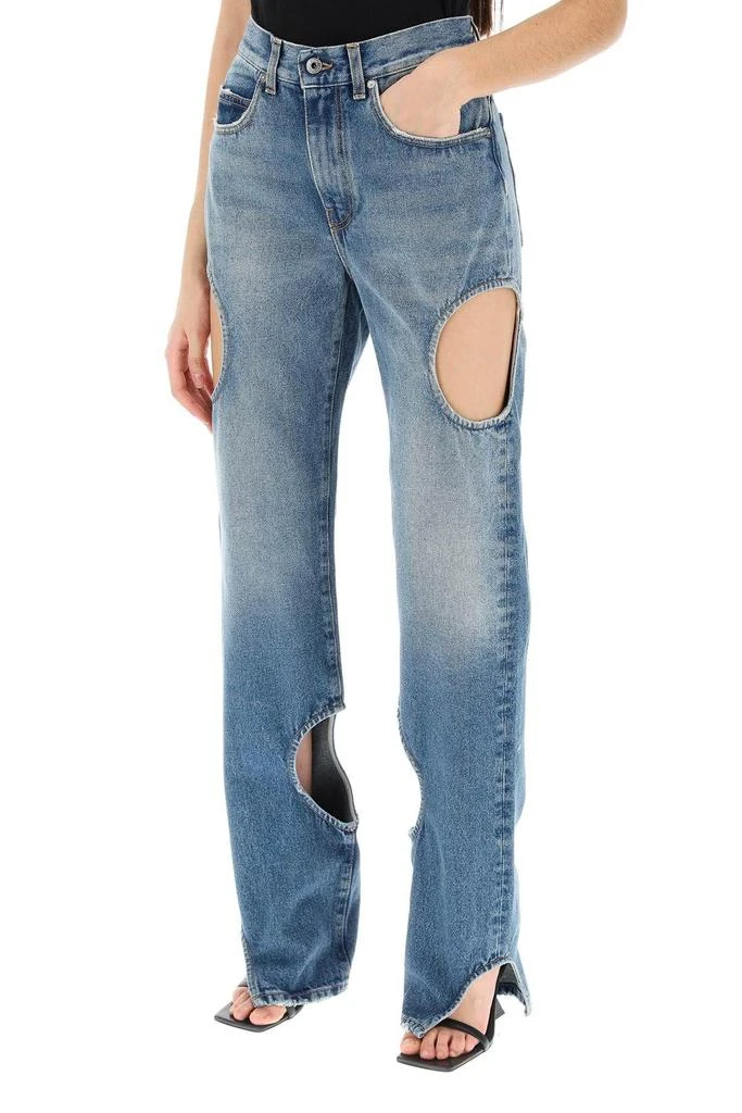 OFF-WHITE Meteor cut-out jeans 5