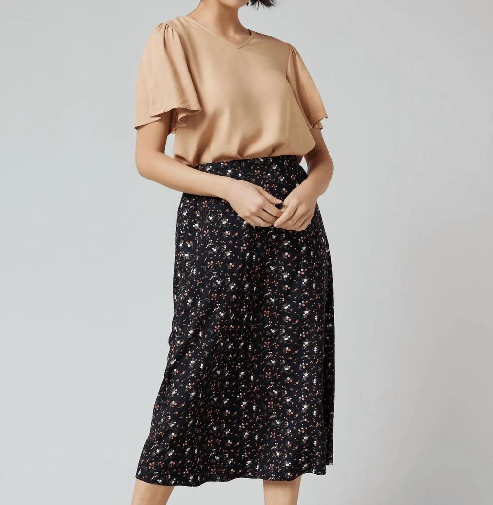 DOWNEAST Rachel Vintage Ditsy Skirt In Multi 3