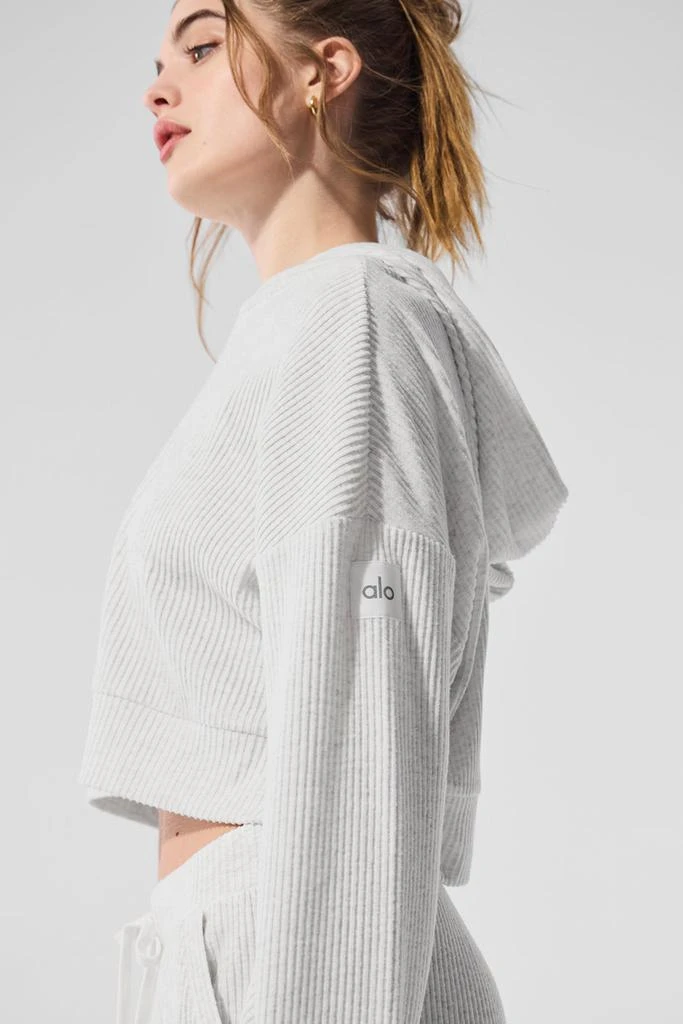 Alo Muse Hoodie - White Heather 5