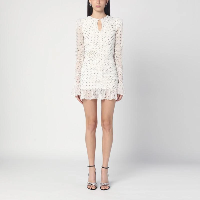 rotate white mini dress Rotate By Birger Christensen Sequin Mini Dress