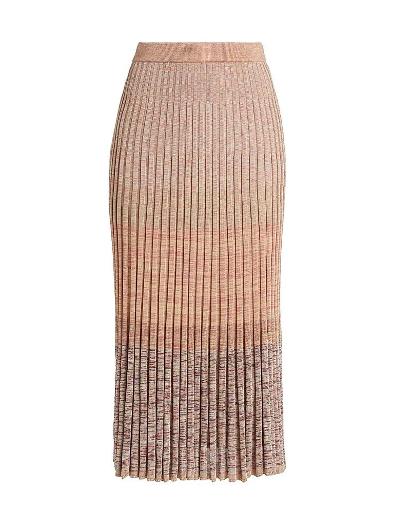Shop Story One Pleated Knit Midi-Skirt on Sale at BeyondStyle