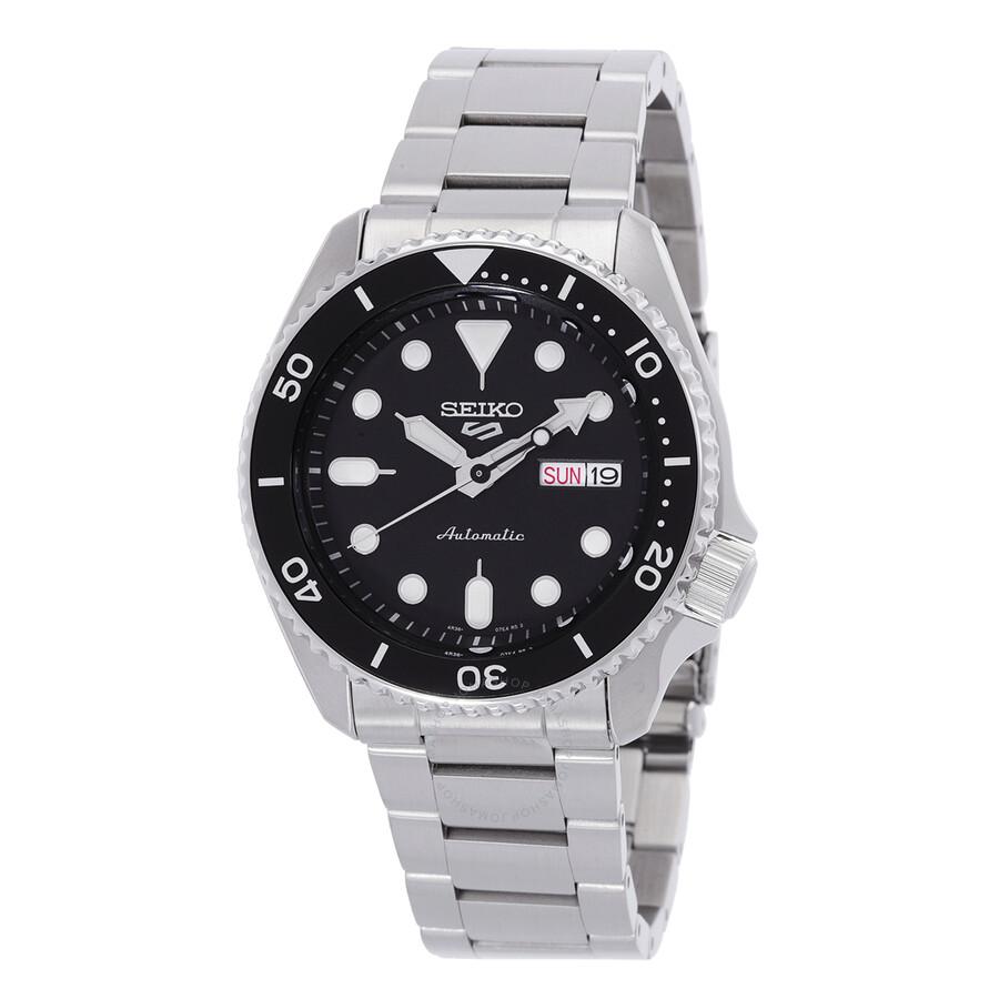 Seiko Open Box - Seiko 5 Sports Automatic Black Dial Men's Watch SRPD55K1