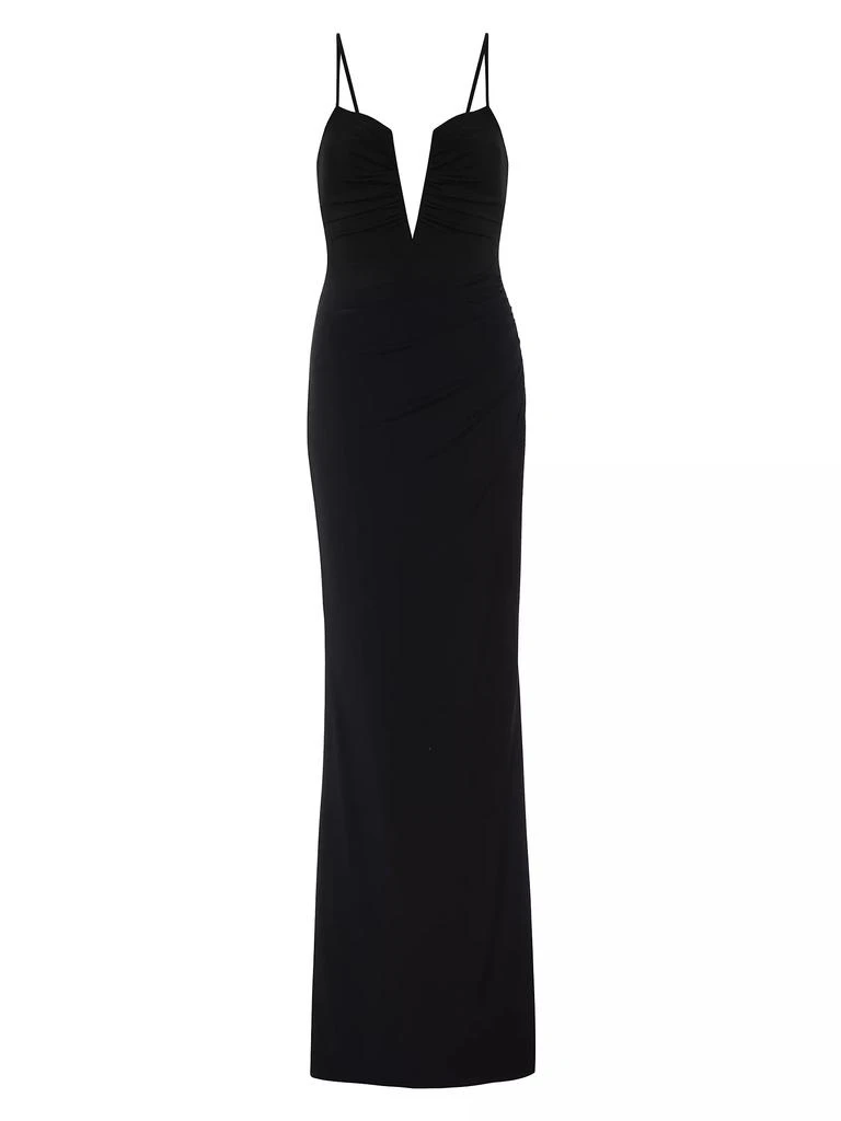 Katie May Erykah Shirred Body-Con Gown 1
