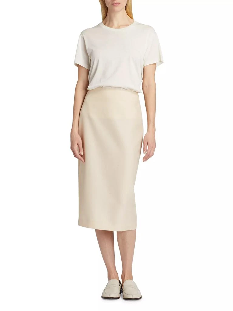 The Row Bartellette Virgin Wool-Blend Midi-Skirt 2