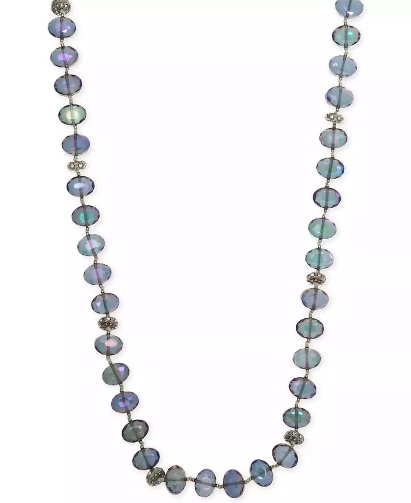 Lonna & Lilly Silver-Tone Blue Bead 2-in-1 Necklace 2