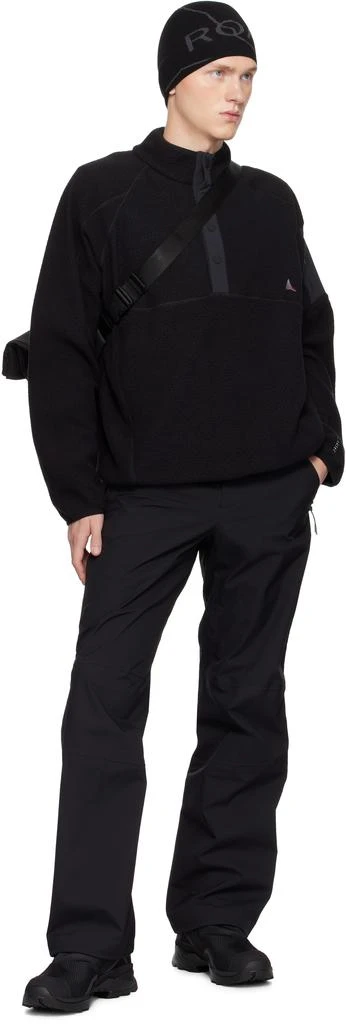 ROA Black Polartec Fleece Button Up Jacket 4