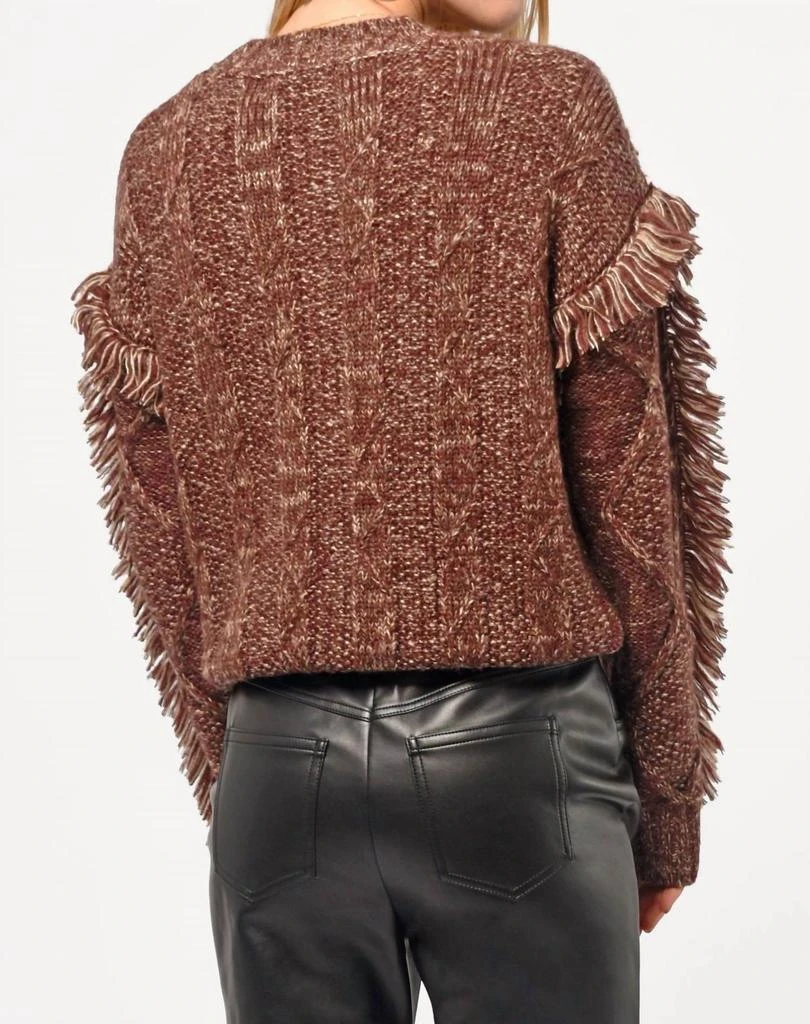 Greylin Greylin - Doga Fringed Marled Sweater 2