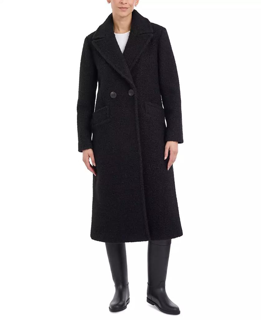 BCBG Women's Double-Breasted Bouclé Walker Coat