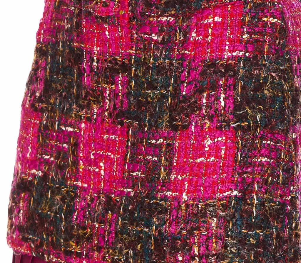 ANDERSSON BELL Andersson Bell Boucle Checked Pleated Skirt 4