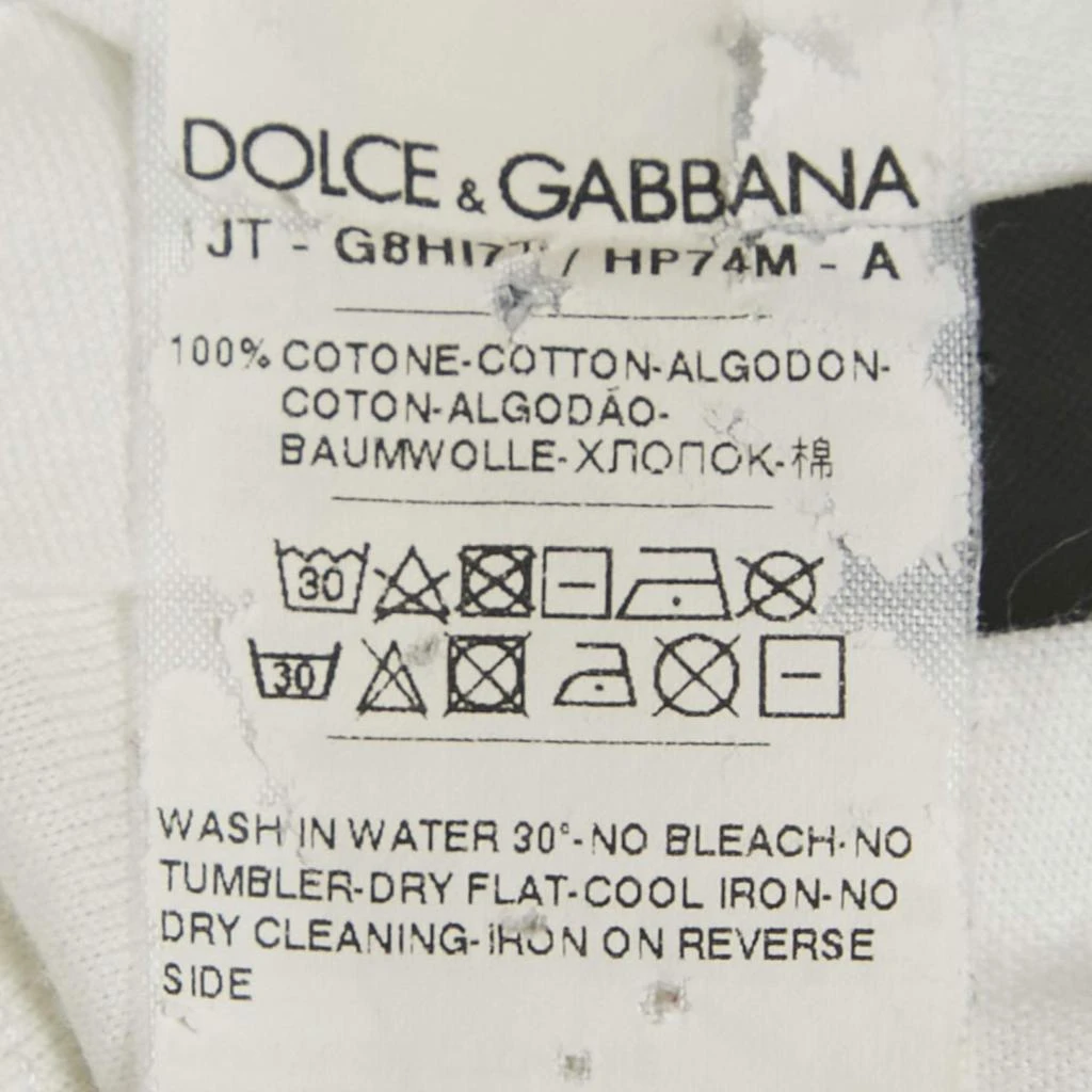 Dolce & Gabbana Dolce & Gabbana White James Dean Jersey Crewneck T-Shirt M 5