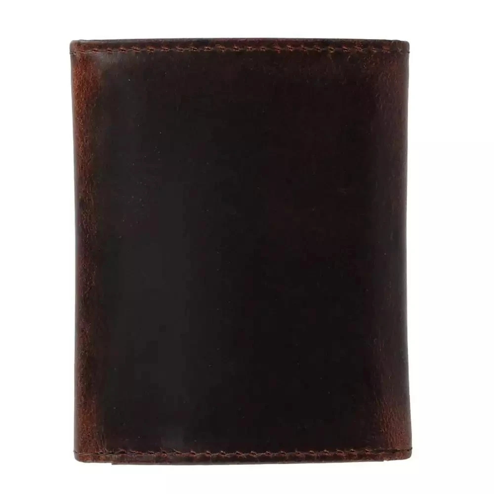 TRAFALGAR Men's Tennyson Tri-Fold Genuine Leather Wallet with ID Window 3