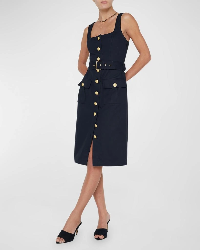 L'Agence Idy Button-Front Tank Dress 3